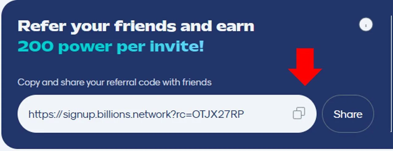 Billions Network invite