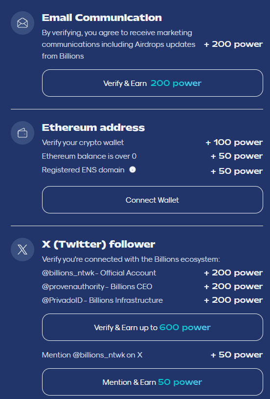 Billions Network task2